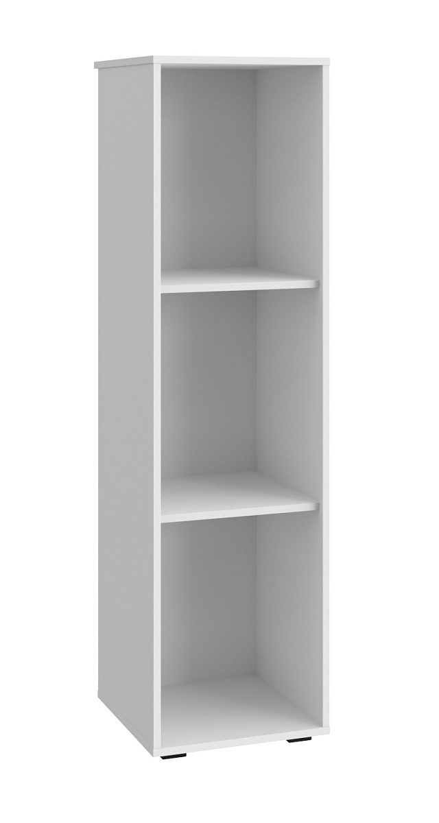 Шкаф-пенал Оскар ОС-01 белый структурный/графит