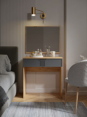 Стол туалетный ЭЛ-36 дуб крафт золотой/графит