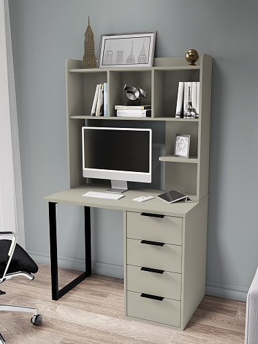 Полка П-100 (994*240) глиняный серый