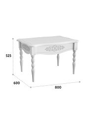 Стол журнальный Ассоль АС-73 белое дерево