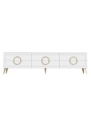 Тумба ТВ Оливия ОЛ-05 белый бриллиант/бланж