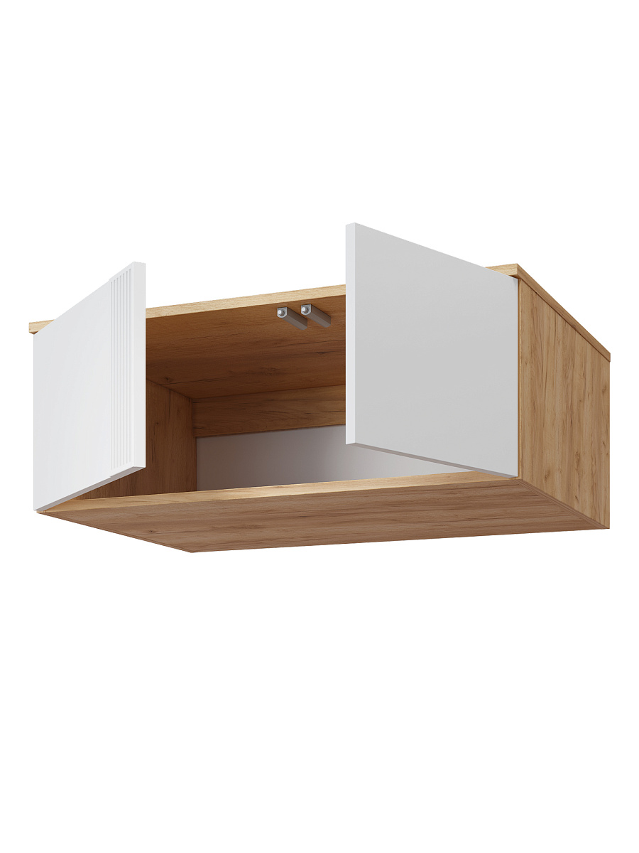 Антресоль Эмилия ЭЛ-54 дуб крафт золотой/меренга