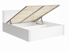 Кровать с ПМ Эмилия ЭЛ-34 (160х200) белый структурный/меренга