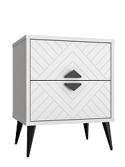 Тумба прикроватная Астрид АР-04 белый бриллиант/бланж