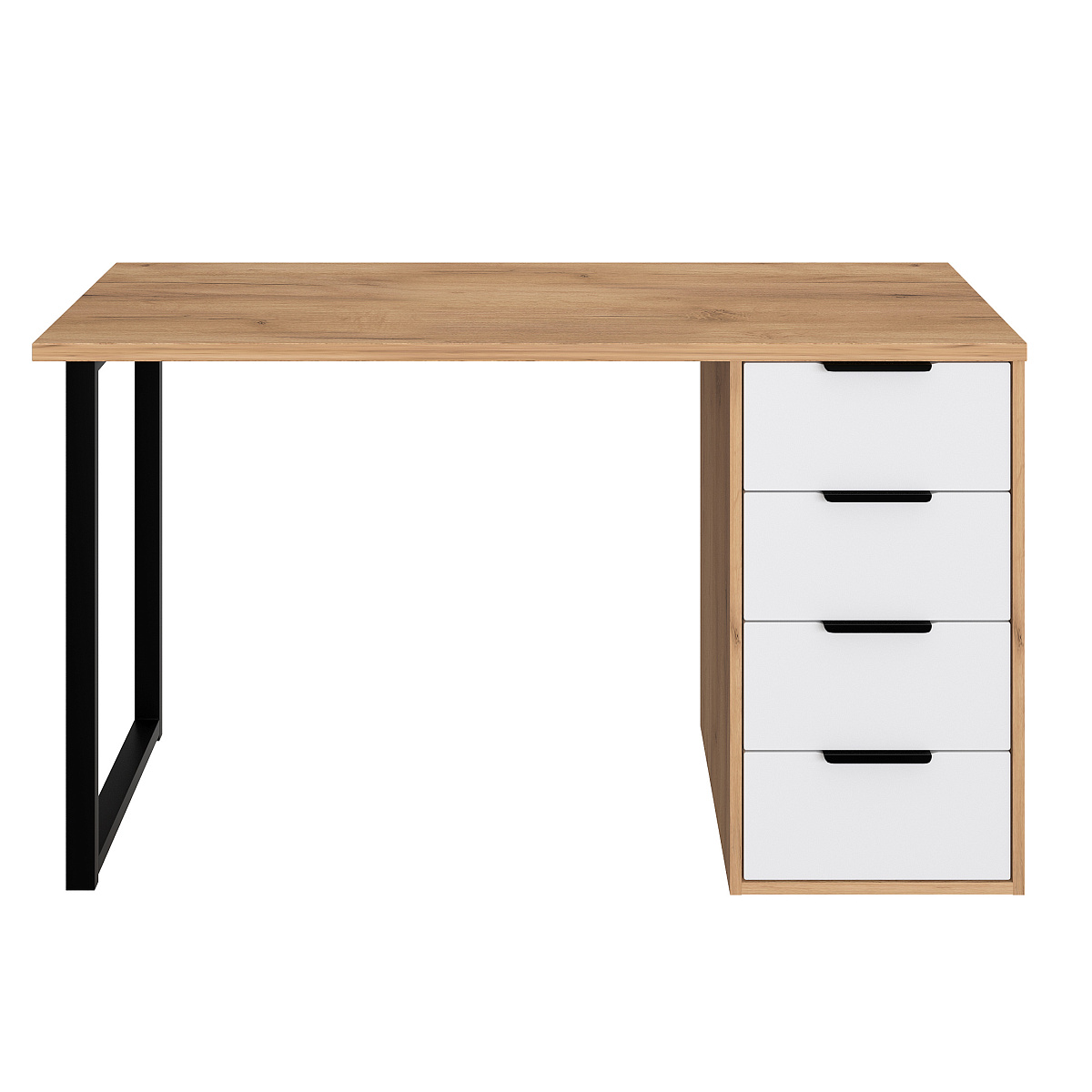 Стол С-402 дуб крафт золотой/меренга (1350х550)