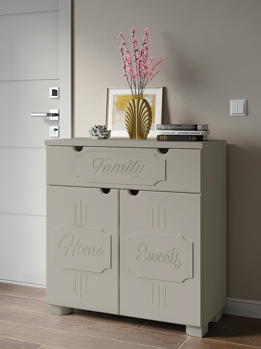 Тумба ДримСтар ДС-18 глиняный серый/риолит