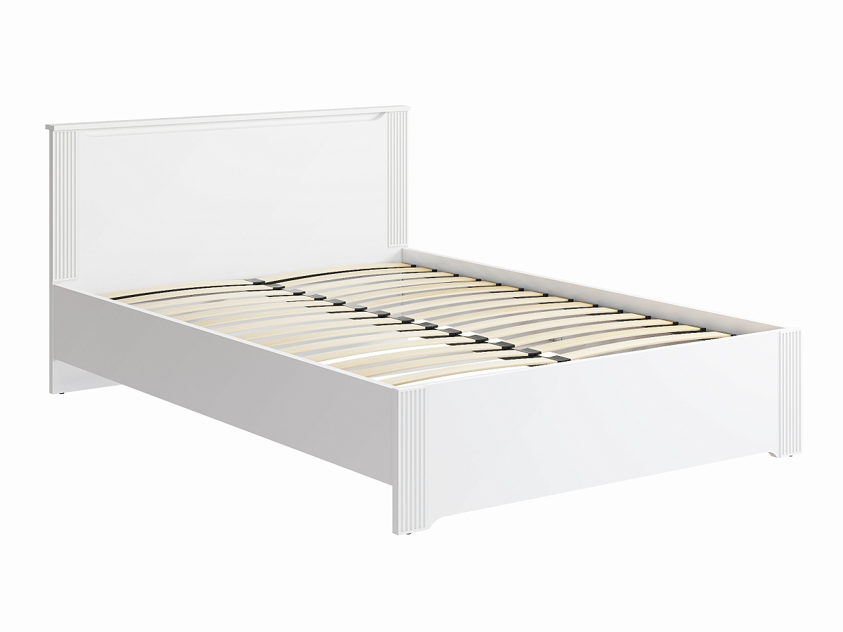 Кровать Эмилия ЭЛ-29 (140х200) белый структурный/меренга