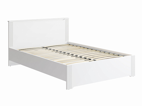 Кровать Эмилия ЭЛ-29 (140х200) белый структурный/меренга