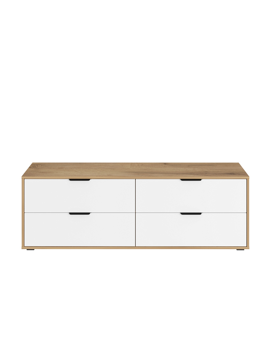 Тумба Оптима ОП-23 дуб крафт золотой/меренга