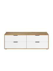 Тумба Оптима ОП-23 дуб крафт золотой/меренга