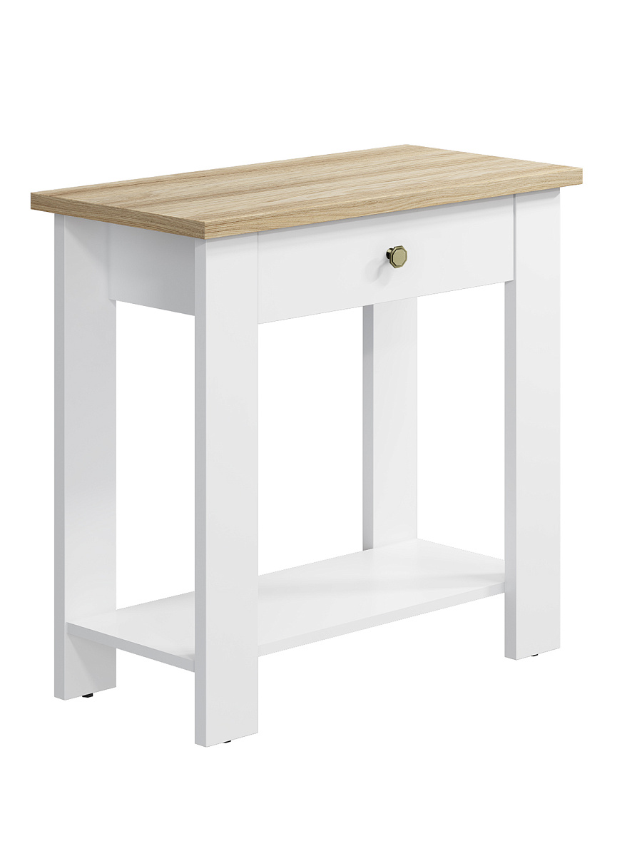 Стол С-301 белый структурный/блэквуд ячменный