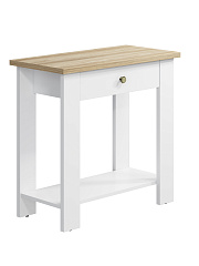 Стол С-301 белый структурный/блэквуд ячменный