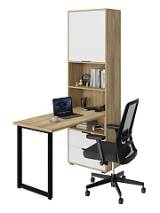 Стол рабочий Оптима ОП-20 блэквуд ячменный/меренга