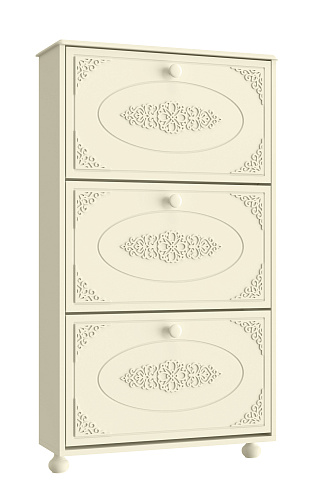 Тумба для обуви (обувница) Ассоль плюс АС-46 ваниль