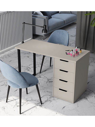 Стол С-400 (1200*550) глиняный серый/риолит