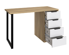 Стол С-400 блэквуд ячменный/меренга