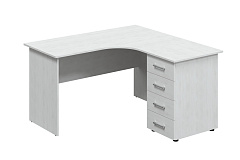 Комплект стол с тумбой ОФ-10+ОФ-20 северное дерево светлое