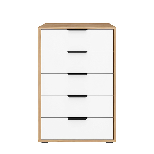 Комод Оптима ОП-05 дуб крафт золотой/меренга