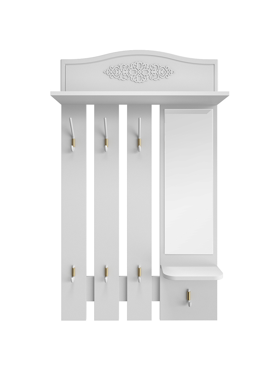 Вешалка Ассоль АС-76 белое дерево