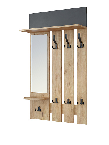 Вешалка Эмилия ЭЛ-49 дуб крафт золотой/графит