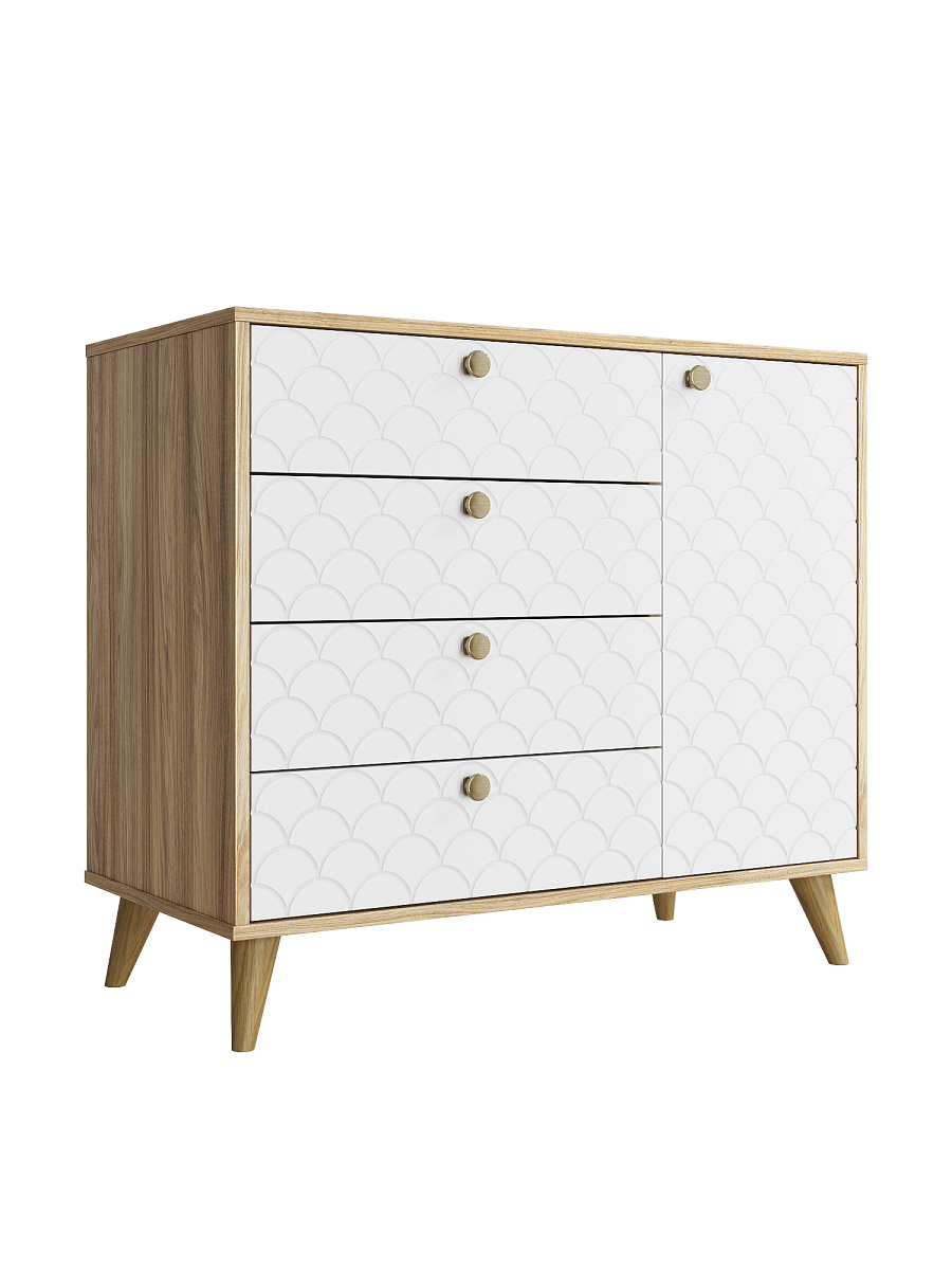 Комплект мебели для гостиной Велламо ВО-116 блэквуд ячменный/бланж