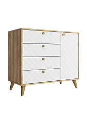 Комплект мебели для гостиной Велламо ВО-116 блэквуд ячменный/бланж