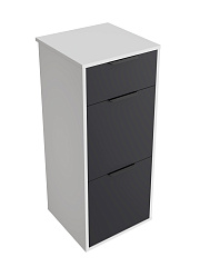 Тумба Оптима ОП-08 белый структурный/графит