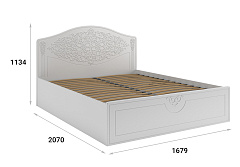 Кровать Ассоль АС-30 (2000х1600) белое дерево