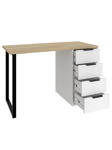 Стол С-400 блэквуд ячменный/белый структурный/меренга