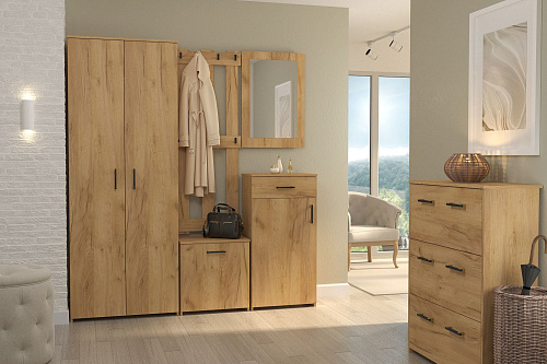 Шкаф под обувь Агата АТ-1 дуб крафт золотой