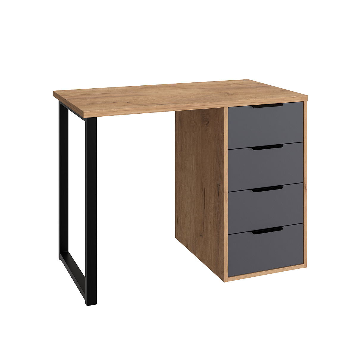 Стол С-404 дуб крафт золотой/графит (1000х550)