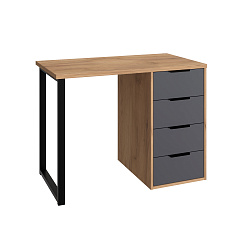 Стол С-404 дуб крафт золотой/графит (1000х550)