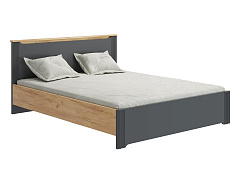 Кровать Эмилия ЭЛ-30 (160х200) дуб крафт золотой/графит