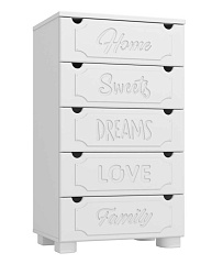 Комод ДримСтар ДС-11 белое дерево