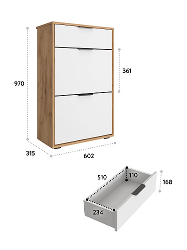 Тумба Оптима ОП-09 дуб крафт золотой/меренга