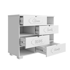 Комод ДримСтар ДС-10 белое дерево