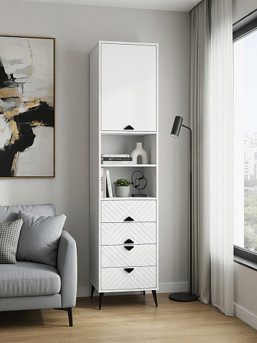 Пенал Астрид АР-06 белый бриллиант/бланж