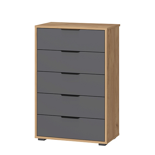 Комод Оптима ОП-05 дуб крафт золотой/графит