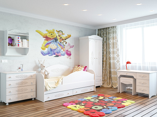 Полка Ассоль АС-15 белое дерево