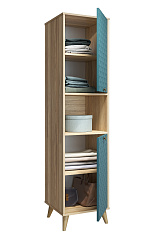 Пенал Велламо ВО-03 блэквуд ячменный/морская волна