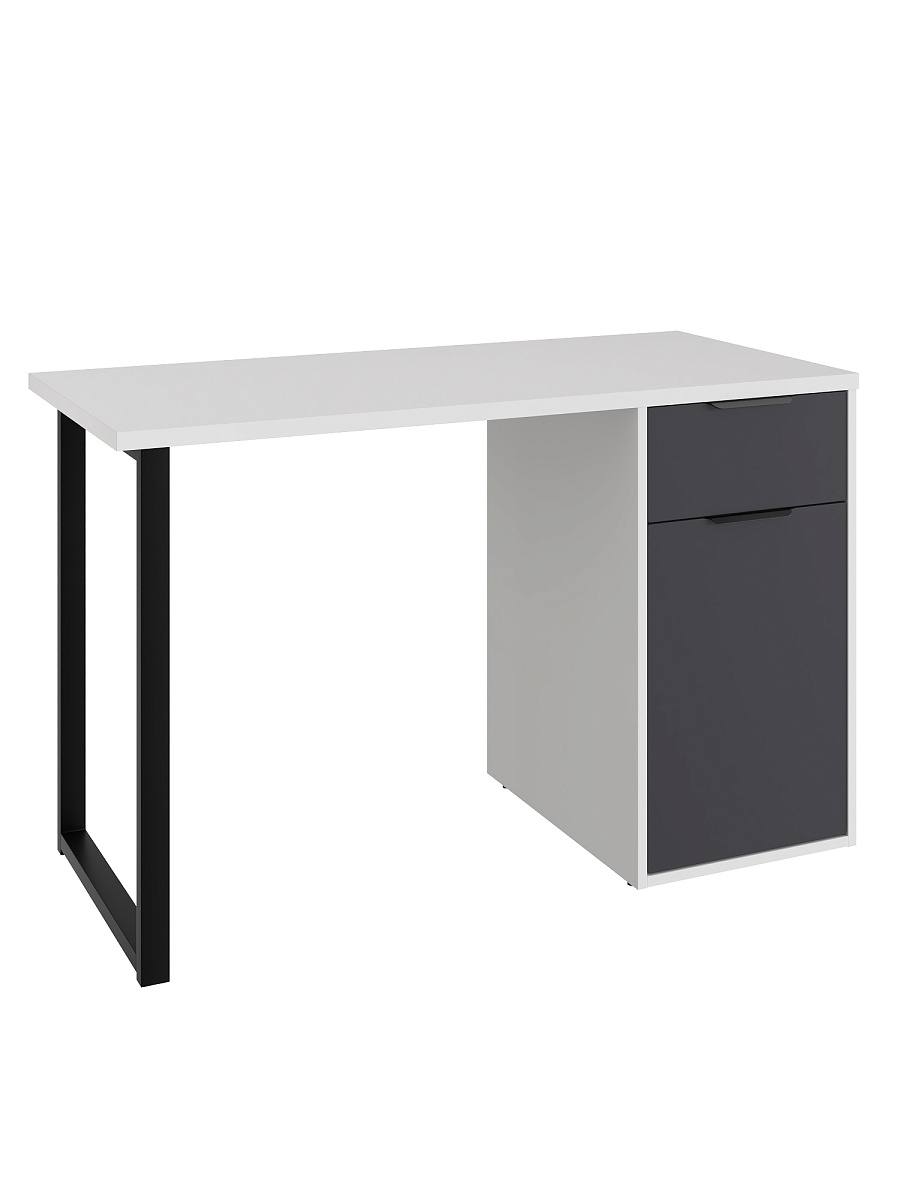 Стол С-408 белый структурный/графит