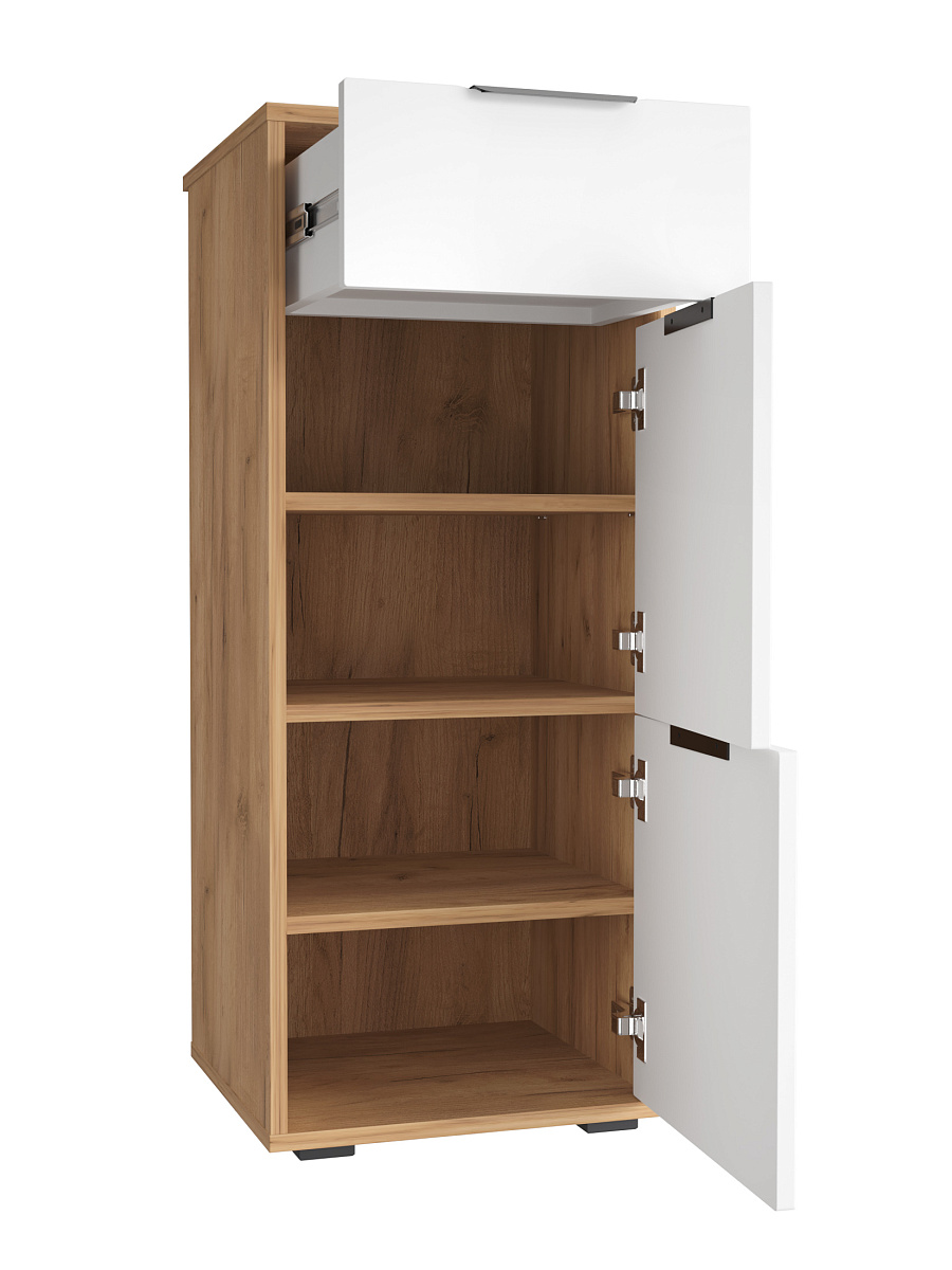 Тумба Оптима ОП-08 дуб крафт золотой/меренга