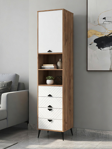 Пенал Астрид АР-06 дуб крафт табачный/бланж