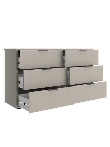 Комод Оптима ОП-16 (1352х426) глиняный серый/риолит