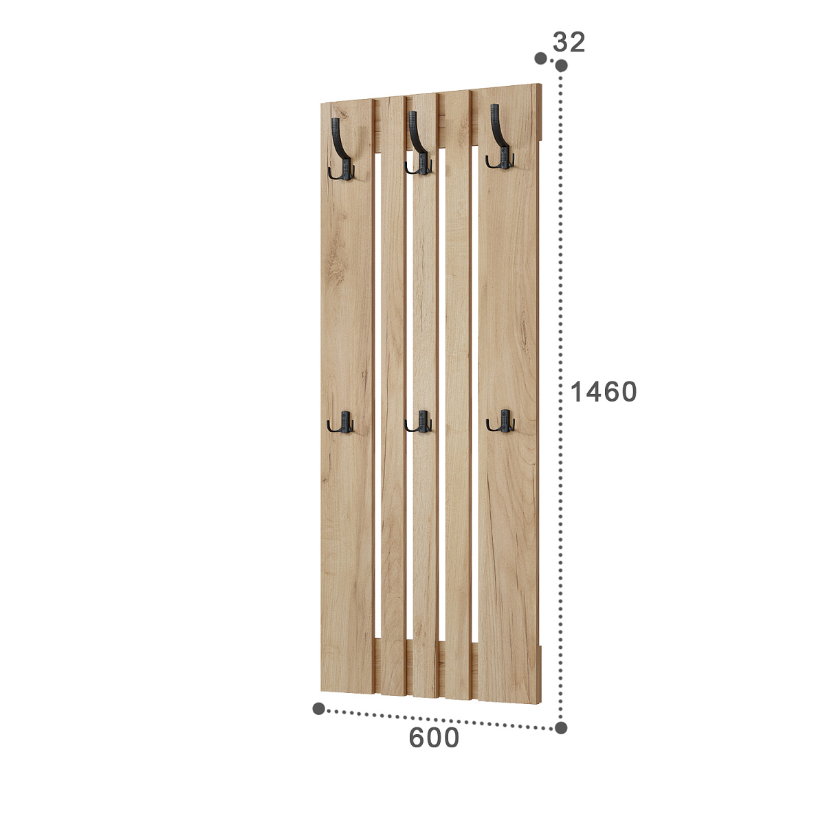 Комплект мебели для прихожей Эмилия ЭЛ-004 дуб крафт золотой/меренга