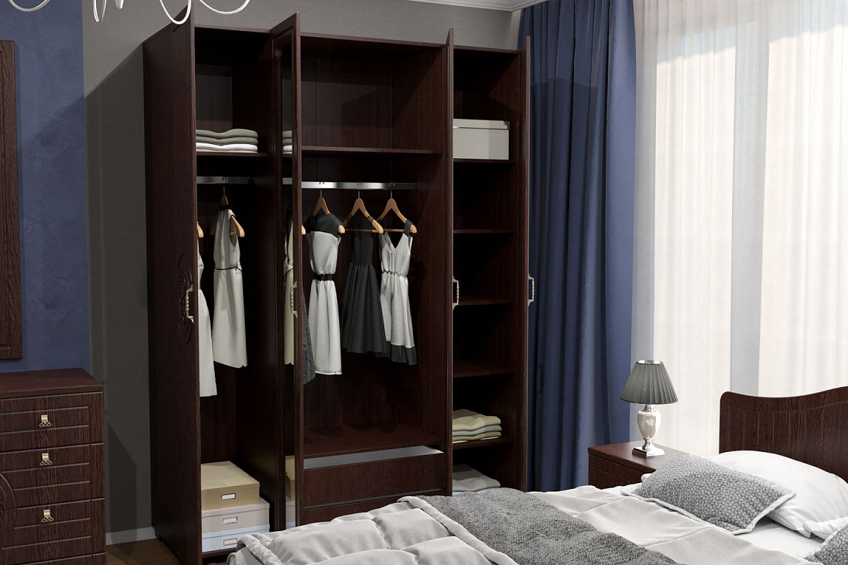Гарнитур для спальни «Монблан 2020-031» венге
