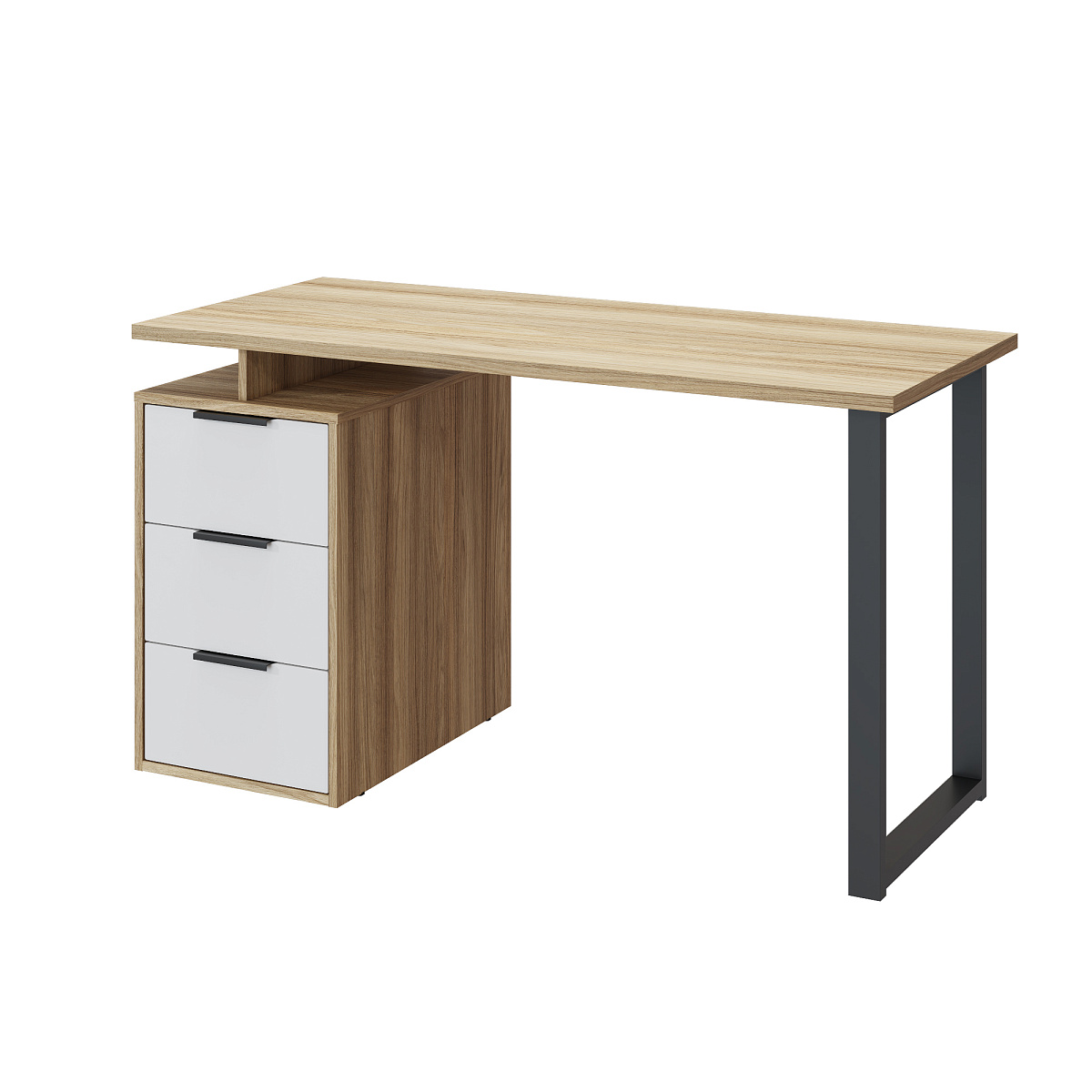 Стол С-406 блэквуд ячменный/меренга (1350*600)