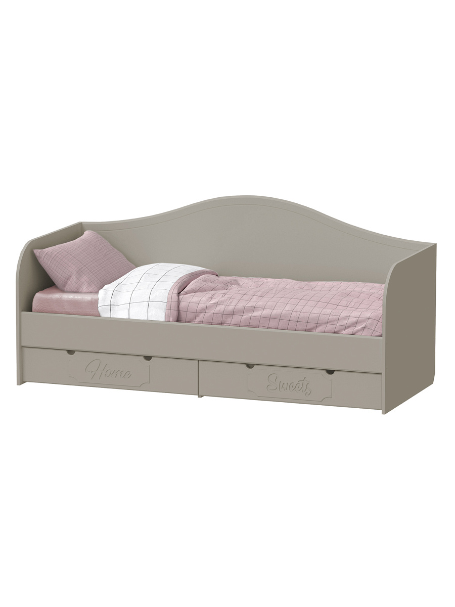 Кровать ДримСтар ДС-51 (800х2000) глиняный серый/риолит