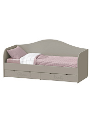 Кровать ДримСтар ДС-51 (800х2000) глиняный серый/риолит