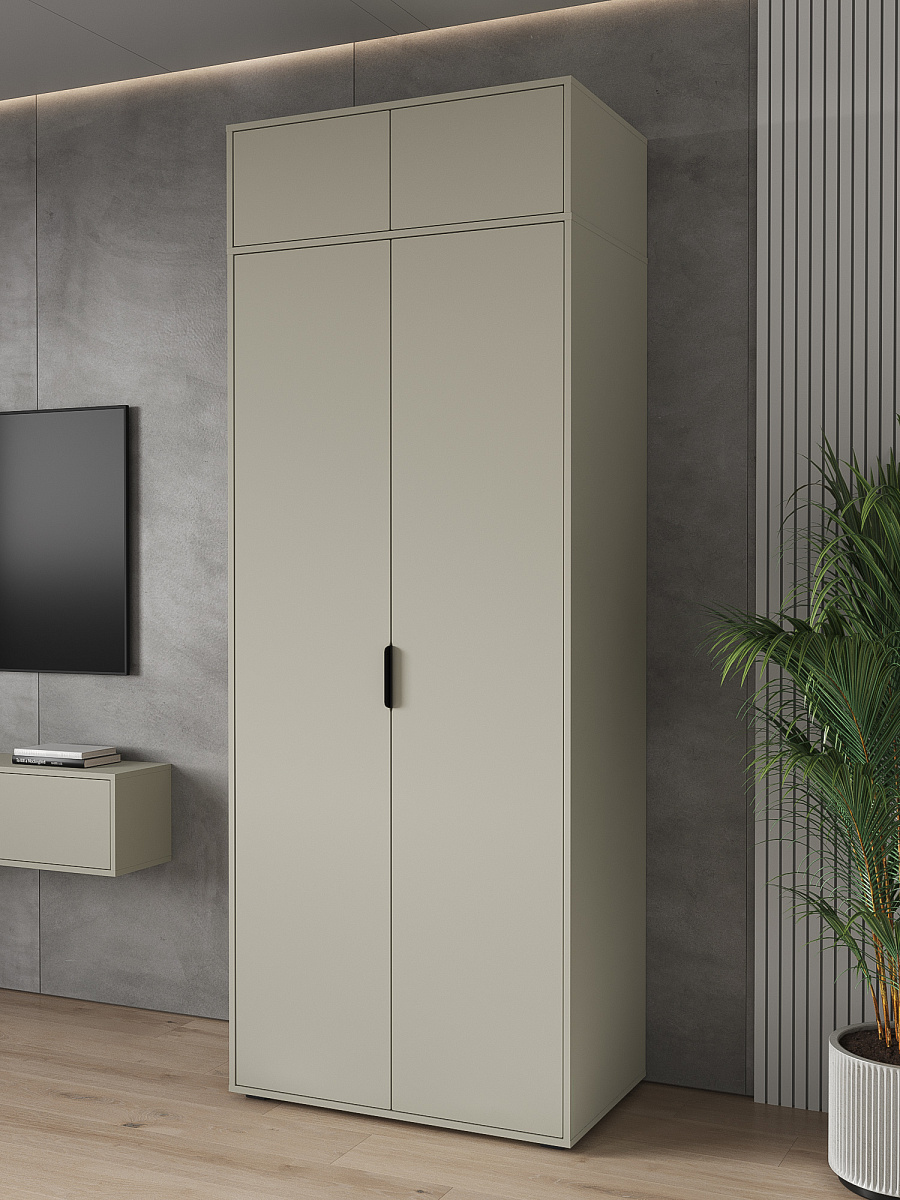 Антресоль Оптима ОП-11 глиняный серый/риолит